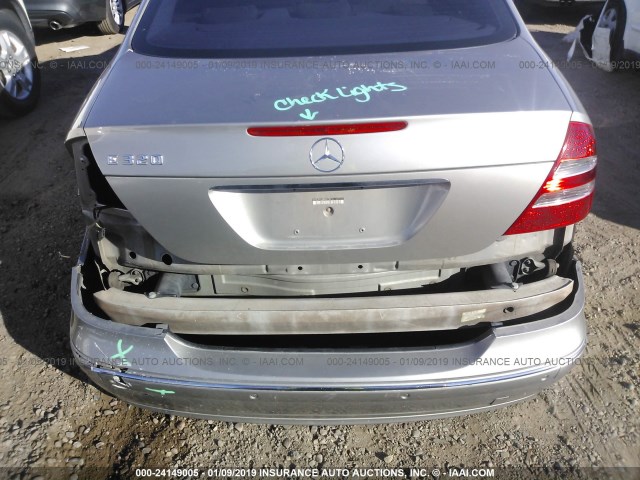 WDBUF65J74A417876 - 2004 MERCEDES-BENZ E 320 SILVER photo 6