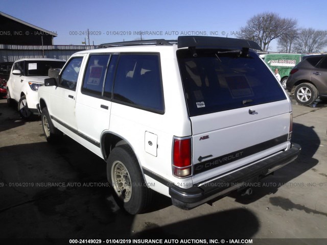 1GNCS13W3N2226131 - 1992 CHEVROLET BLAZER S10 WHITE photo 3