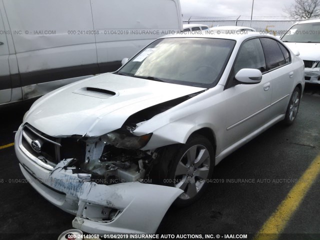 4S3BL676584207940 - 2008 SUBARU LEGACY GT LIMITED WHITE photo 2