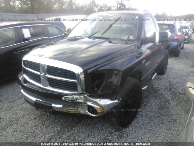 1D3HA16228J206058 - 2008 DODGE RAM 1500 ST/SLT BLACK photo 2