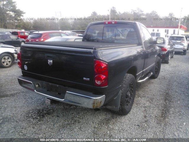 1D3HA16228J206058 - 2008 DODGE RAM 1500 ST/SLT BLACK photo 4