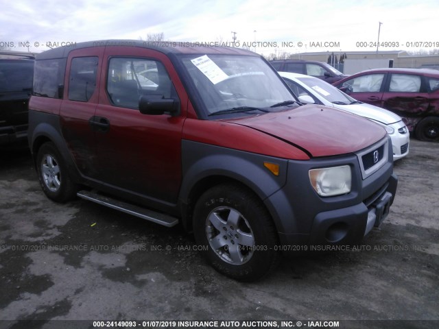 5J6YH27564L013892 - 2004 HONDA ELEMENT EX ORANGE photo 1