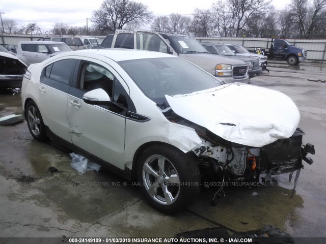 1G1RD6E45DU113119 - 2013 CHEVROLET VOLT WHITE photo 1