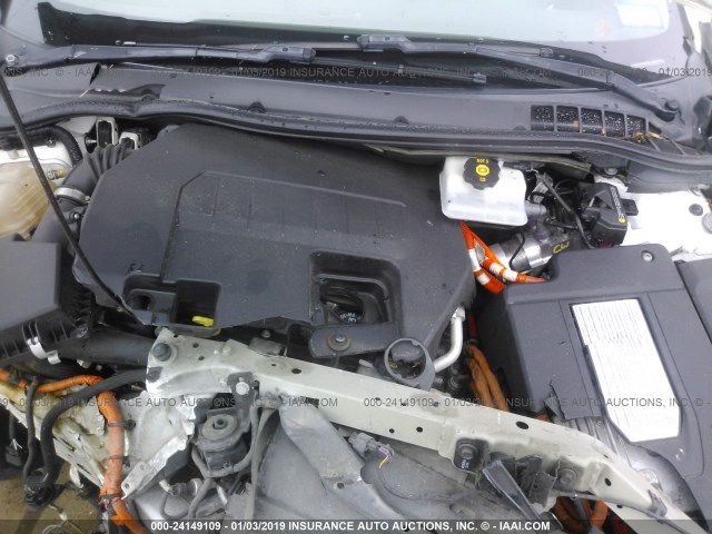 1G1RD6E45DU113119 - 2013 CHEVROLET VOLT WHITE photo 10