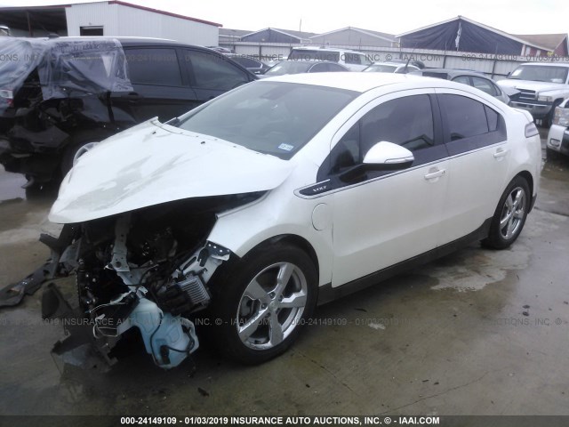 1G1RD6E45DU113119 - 2013 CHEVROLET VOLT WHITE photo 2