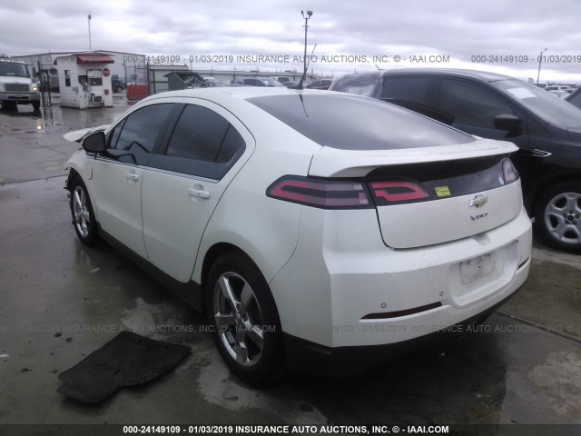 1G1RD6E45DU113119 - 2013 CHEVROLET VOLT WHITE photo 3
