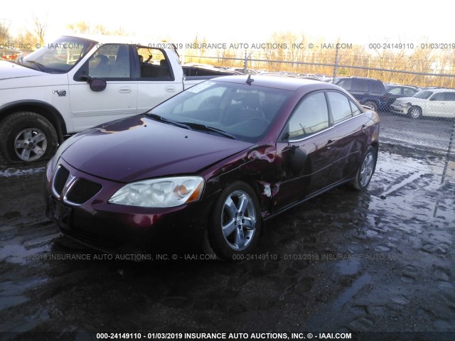 1G2ZH57N684274794 - 2008 PONTIAC G6 GT RED photo 2