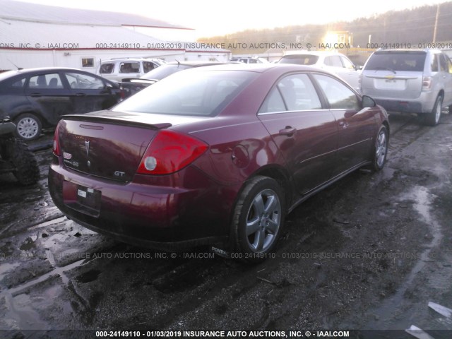 1G2ZH57N684274794 - 2008 PONTIAC G6 GT RED photo 4