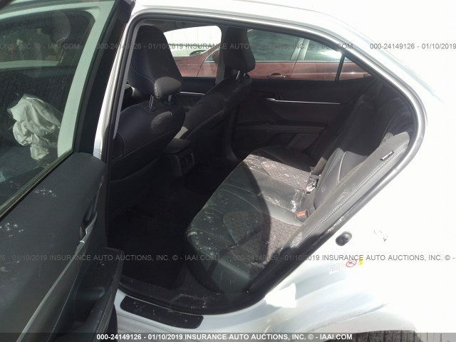 4T1B61HK9JU125071 - 2018 TOYOTA CAMRY XSE WHITE photo 8