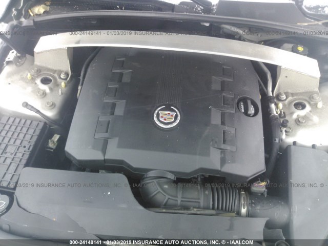 1G6DM5EG6A0143113 - 2010 CADILLAC CTS PERFORMANCE COLLECTION Серебристый фото 10