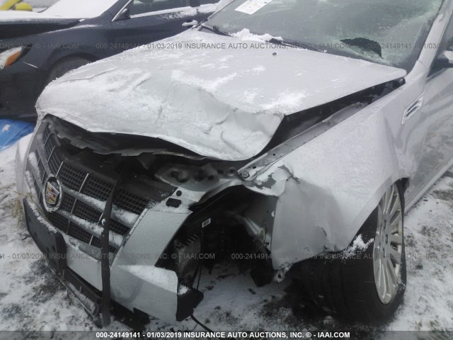 1G6DM5EG6A0143113 - 2010 CADILLAC CTS PERFORMANCE COLLECTION Серебристый фото 6