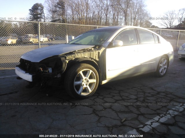 1N4BA41E04C893255 - 2004 NISSAN MAXIMA SE/SL SILVER photo 2