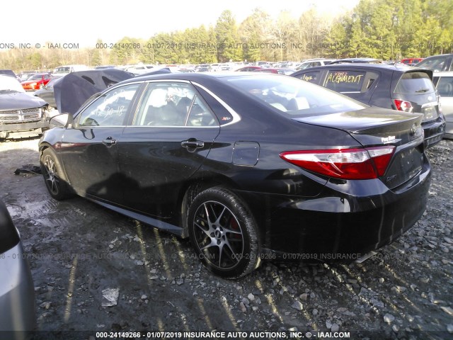 4T1BF1FK6GU228234 - 2016 TOYOTA CAMRY LE/XLE/SE/XSE 黑色 照片 3