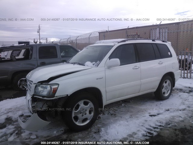 JTEEP21A570190081 - 2007 TOYOTA HIGHLANDER SPORT/LIMITED WHITE photo 2