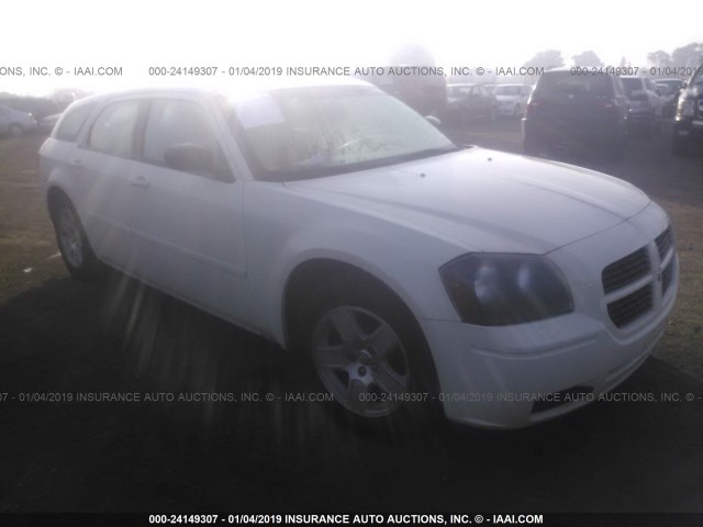 2D4FV48T35H173308 - 2005 DODGE MAGNUM SE WHITE photo 1