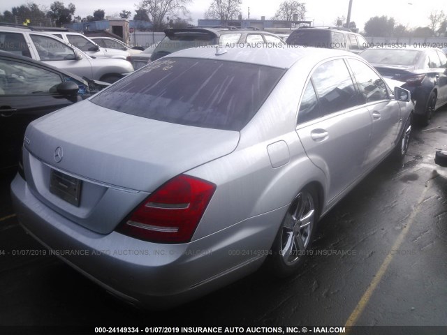 WDDNG7DB7CA458774 - 2012 MERCEDES-BENZ S 550 SILVER photo 4