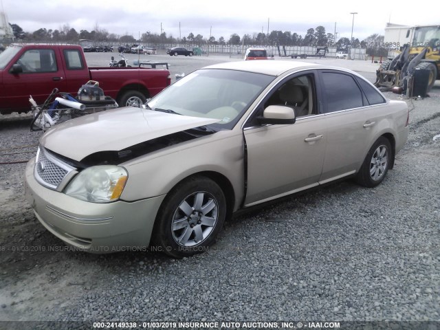 1FAHP24177G144679 - 2007 FORD FIVE HUNDRED SEL GOLD photo 2