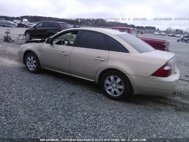 1FAHP24177G144679 - 2007 FORD FIVE HUNDRED SEL GOLD photo 3