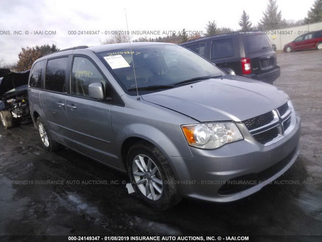 2C4RDGCG9DR771520 - 2013 DODGE GRAND CARAVAN SXT SILVER photo 1