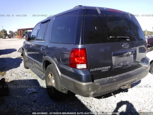 1FMFU17L33LA75097 - 2003 FORD EXPEDITION EDDIE BAUER BLUE photo 3