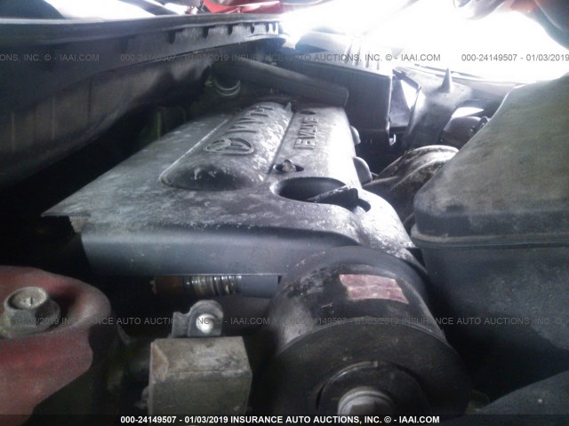 4T4BE46K78R041659 - 2008 TOYOTA CAMRY CE/LE/XLE/SE RED photo 10