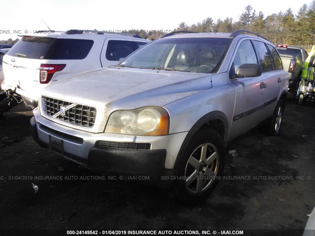 YV1CZ59H341083295 - 2004 VOLVO XC90 SILVER photo 2