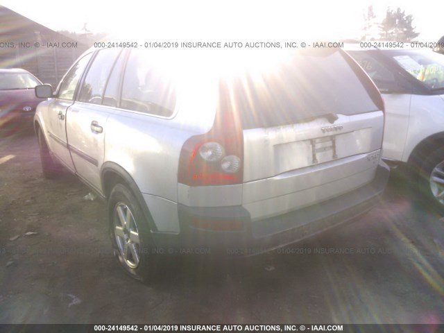 YV1CZ59H341083295 - 2004 VOLVO XC90 SILVER photo 3