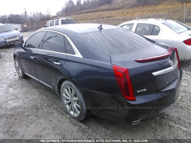 2G61M5S39E9262578 - 2014 CADILLAC XTS LUXURY COLLECTION BLUE photo 3