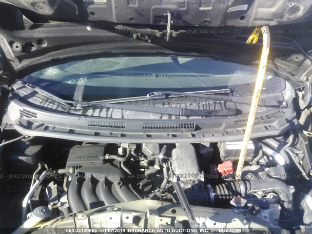 3N1CE2CP2FL390889 - 2015 NISSAN VERSA NOTE S/S PLUS/SV/SL/SR BLACK photo 10