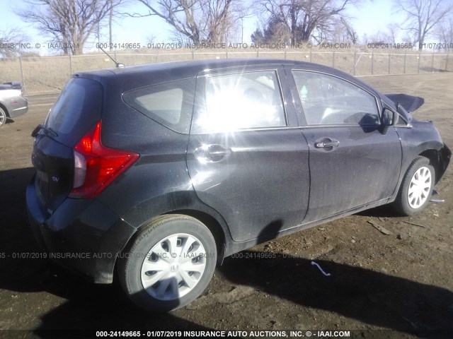 3N1CE2CP2FL390889 - 2015 NISSAN VERSA NOTE S/S PLUS/SV/SL/SR BLACK photo 4