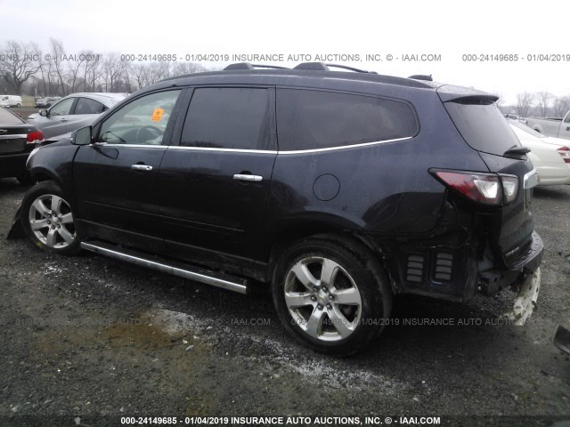 1GNKRGKD5HJ132790 - 2017 CHEVROLET TRAVERSE LT BLUE photo 3