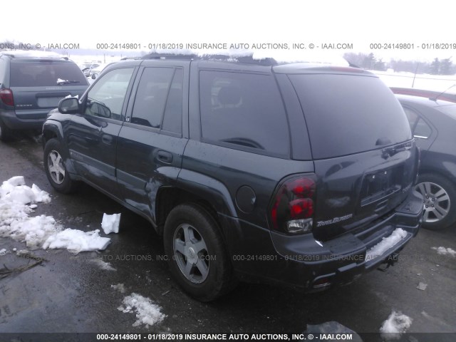 1GNDT13S842289707 - 2004 CHEVROLET TRAILBLAZER LS/LT GRAY photo 3