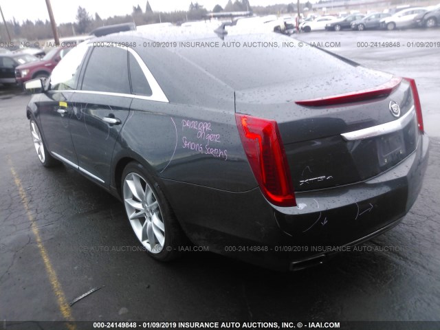 2G61V5S89E9182383 - 2014 CADILLAC XTS VSPORT PREMIUM GRAY photo 3