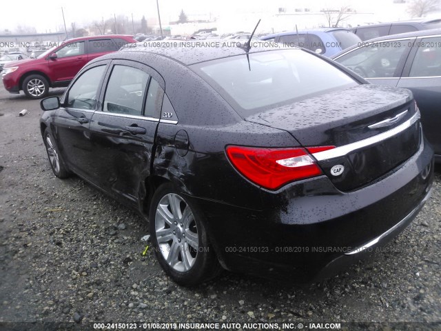 1C3CCBABXDN698808 - 2013 CHRYSLER 200 LX BLACK photo 3