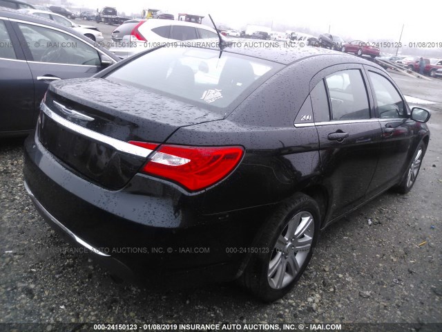 1C3CCBABXDN698808 - 2013 CHRYSLER 200 LX BLACK photo 4