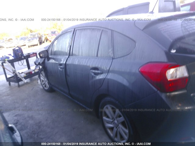 JF1GPAC66F8234725 - 2015 SUBARU IMPREZA PREMIUM ნაცრისფერი ფოტო 3