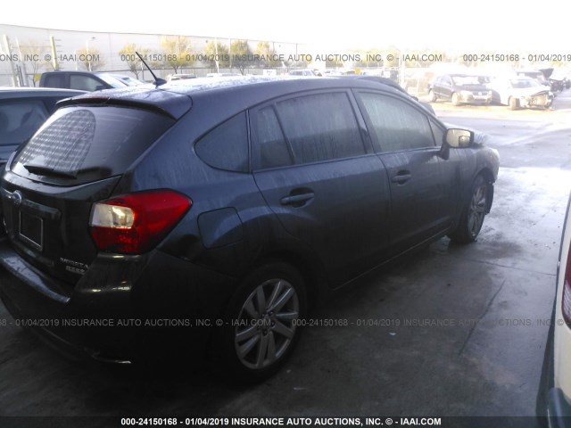 JF1GPAC66F8234725 - 2015 SUBARU IMPREZA PREMIUM ნაცრისფერი ფოტო 4