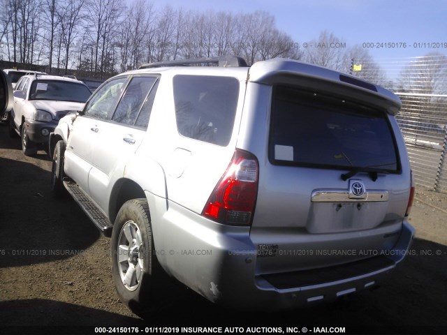 JTEBU14RX70115920 - 2007 TOYOTA 4RUNNER SR5/SPORT SILVER photo 3