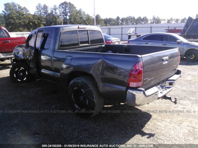 5TFTX4CN5BX005146 - 2011 TOYOTA TACOMA ACCESS CAB ნაცრისფერი ფოტო 3