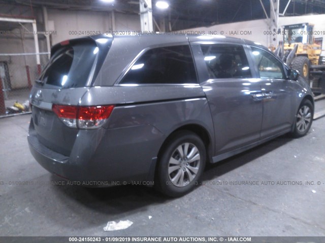 5FNRL5H68GB020948 - 2016 HONDA ODYSSEY EXL GRAY photo 4