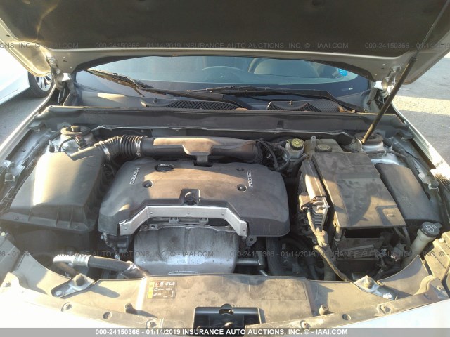 1G11C5SA9DF315356 - 2013 CHEVROLET MALIBU 1LT ვერცხლისფერი ფოტო 10