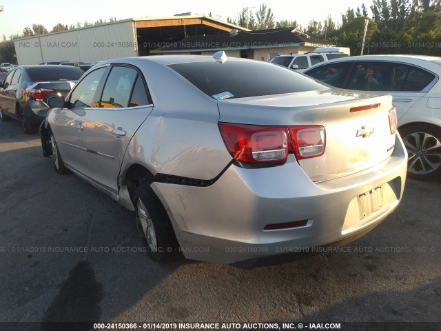 1G11C5SA9DF315356 - 2013 CHEVROLET MALIBU 1LT ვერცხლისფერი ფოტო 3