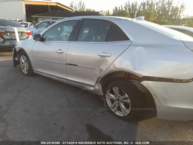 1G11C5SA9DF315356 - 2013 CHEVROLET MALIBU 1LT ვერცხლისფერი ფოტო 6