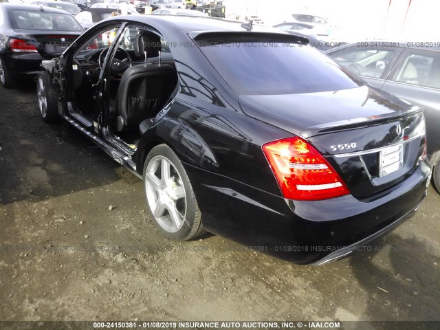 WDDNG7DB4CA442273 - 2012 MERCEDES-BENZ S 550 BLACK photo 3