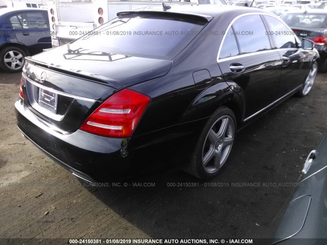 WDDNG7DB4CA442273 - 2012 MERCEDES-BENZ S 550 BLACK photo 4