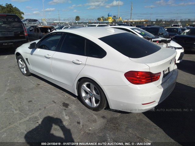 WBA4A5C51FD410940 - 2015 BMW 428 I/GRAN COUPE WHITE photo 3