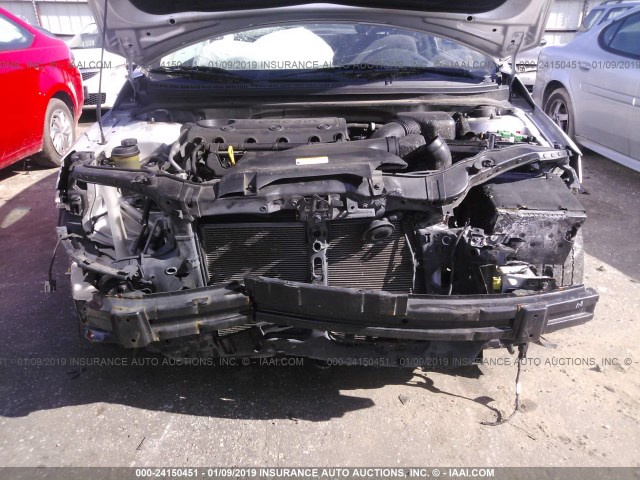 KNAFW6A36C5613605 - 2012 KIA FORTE SX SILVER photo 6