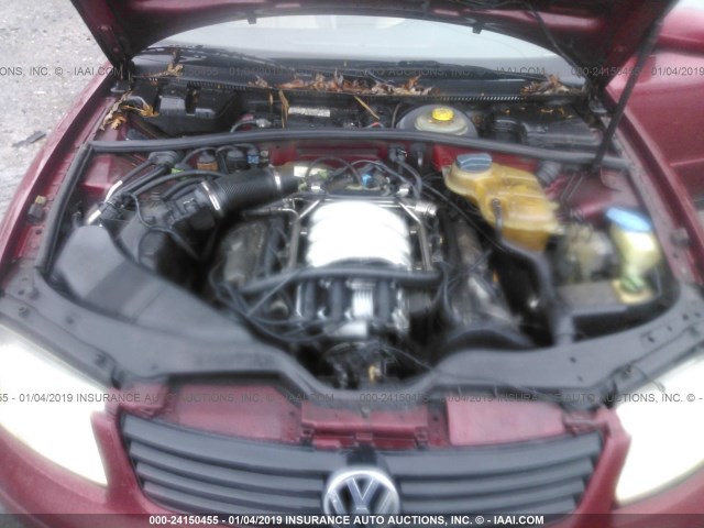 WVWPD63B5XE435225 - 1999 VOLKSWAGEN PASSAT GLX 红色 照片 10