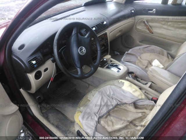 WVWPD63B5XE435225 - 1999 VOLKSWAGEN PASSAT GLX 红色 照片 5
