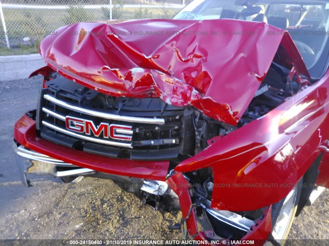 1GTR1VE00DZ226888 - 2013 GMC SIERRA C1500 SLE RED photo 10